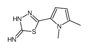5-(1,5-Dimethyl-1H-pyrrol-2-yl)-1,3,4-thiadiazol-2-amine Structure