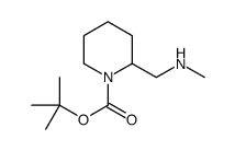 2-((甲基氨基)甲基)哌啶-1-羧酸叔丁酯结构式