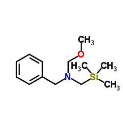 N-Benzyl-1-methoxy-N-[(trimethylsilyl)methyl]methanamine结构式
