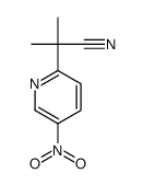 2-methyl-2-(5-nitropyridin-2-yl)propanenitrile structure