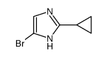4-Bromo-2-cyclopropyl-1H-imidazole结构式