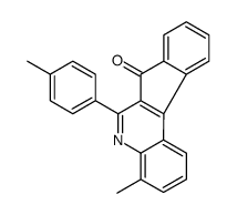 4-methyl-6-(4-methylphenyl)indeno[2,1-c]quinolin-7-one结构式