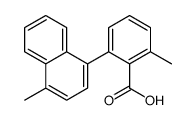 2-methyl-6-(4-methylnaphthalen-1-yl)benzoic acid结构式