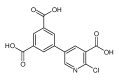 5-(5-carboxy-6-chloropyridin-3-yl)benzene-1,3-dicarboxylic acid Structure