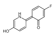 3-fluoro-6-(5-hydroxy-1H-pyridin-2-ylidene)cyclohexa-2,4-dien-1-one结构式