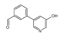 3-(5-hydroxypyridin-3-yl)benzaldehyde Structure