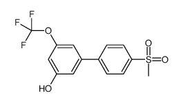 3-(4-methylsulfonylphenyl)-5-(trifluoromethoxy)phenol Structure