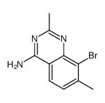 8-bromo-2,7-dimethylquinazolin-4-amine Structure