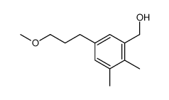 [5-(3-methoxypropyl)-2,3-dimethylphenyl]methanol结构式