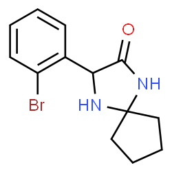 3-(2-Bromophenyl)-1,4-diazaspiro[4.4]nonan-2-one结构式