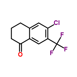 6-Chloro-7-(trifluoromethyl)-3,4-dihydro-1(2H)-naphthalenone结构式