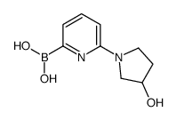 (6-(3-HYDROXYPYRROLIDIN-1-YL)PYRIDIN-2-YL)BORONIC ACID Structure