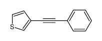 3-(2-phenylethynyl)thiophene结构式