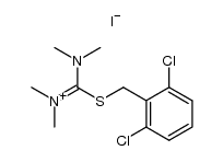 2-(2,6-dichlorobenzyl)-1,1,3,3-tetramethylisothiouronium iodide结构式