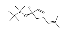 (R)-tert-butyl((3,7-dimethylocta-1,6-dien-3-yl)oxy)dimethylsilane结构式