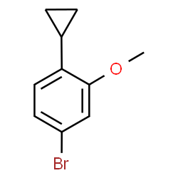 3-Methoxy-4-cyclopropylbromobenzene结构式