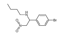 N-(1-(4-bromophenyl)-2-nitroethyl)butan-1-amine结构式