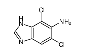 7-dichloro-1H-benzo[d]imidazol-6-amine结构式