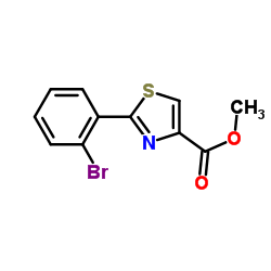 Methyl 2-(2-bromophenyl)-1,3-thiazole-4-carboxylate structure