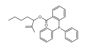 2-methylhept-1-ene-3-yl 2-(diphenylphosphanyl)benzoate Structure