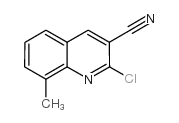 2-氯-8-甲基-3-喹啉甲腈结构式