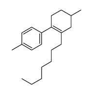 1-(2-heptyl-4-methylcyclohexen-1-yl)-4-methylbenzene结构式
