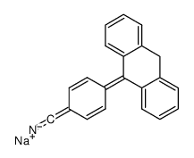 Sodium, [9-(4-cyanophenyl)-9,10-dihydro-9-anthracenyl] Structure