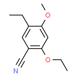 Benzonitrile, 2-ethoxy-5-ethyl-4-methoxy- (9CI)结构式