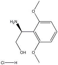 (2S)-2-AMINO-2-(2,6-DIMETHOXYPHENYL)ETHAN-1-OL HYDROCHLORIDE结构式