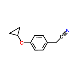 [4-(Cyclopropyloxy)phenyl]acetonitrile Structure