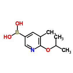 (6-Isopropoxy-5-methyl-3-pyridinyl)boronic acid structure