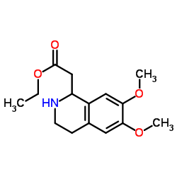 1-Carboethoxymethyl-6,7-dimethoxy-1,2,3,4-tetrahydroisoquinoline structure