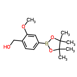 4-Hydroxymethyl-3-methoxyphenylboronic acid pinacol ester Structure