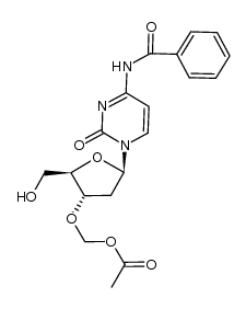 N4-benzoyl-3'-(methoxyacetyl)-2'-deoxycytidine结构式