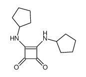 3,4-bis(cyclopentylamino)cyclobut-3-ene-1,2-dione结构式