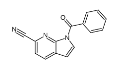 1-Benzoyl-6-cyano-1H-pyrrolo(2,3-b)pyridine结构式