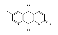 1,6-dimethyl-1,8-diaza-2,9,10-anthracenetrione结构式