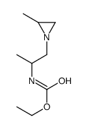 ethyl N-[1-(2-methylaziridin-1-yl)propan-2-yl]carbamate结构式