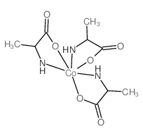 1-carboxyethylazanide; cobalt(+3) cation structure