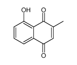 5-hydroxy-3-methyl-1,4-naphthoquinone Structure