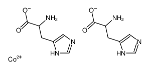 2-amino-3-(1H-imidazol-5-yl)propanoate,cobalt(2+)结构式