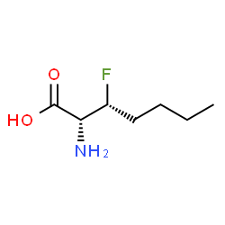 Heptanoic acid, 2-amino-3-fluoro-, [R-(R*,R*)]- (9CI) structure