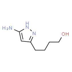 1H-Pyrazole-3-butanol,5-amino-结构式
