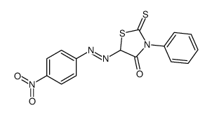 5-[(4-nitrophenyl)diazenyl]-3-phenyl-2-sulfanylidene-1,3-thiazolidin-4-one Structure
