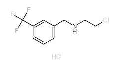 Benzenemethanamine,N-(2-chloroethyl)-3-(trifluoromethyl)-, hydrochloride (1:1) Structure