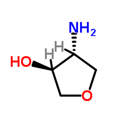 (3S,4R)-4-氨基四氢呋喃醇结构式