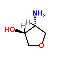 (3S,4R)-4-Aminotetrahydrofuran-3-ol structure