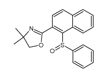 4,4-dimethyl-2-[1-(phenylsulfinyl)naphthalen-2-yl]-4,5-dihydrooxazole结构式