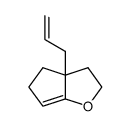bicyclo<3.3.0>-2-oxa-5-(2-propenyl)-1-octene Structure