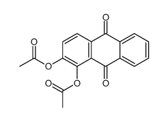 1,2-Diacetoxy-9,10-anthraquinone结构式